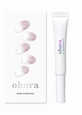 ohora Pro Nourishing Nail - Oil-based Cuticle Moisturizer   Semi Cured Gel Nail Strips (N Basic Nails No.3) Bundle