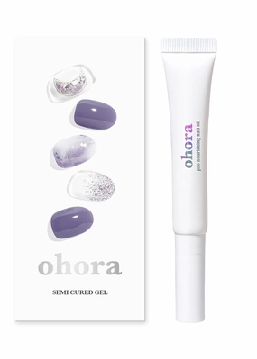 ohora Pro Nourishing Nail - Oil-based Cuticle Moisturizer   Semi Cured Gel Nail Strips (N Goblin Moon) Bundle