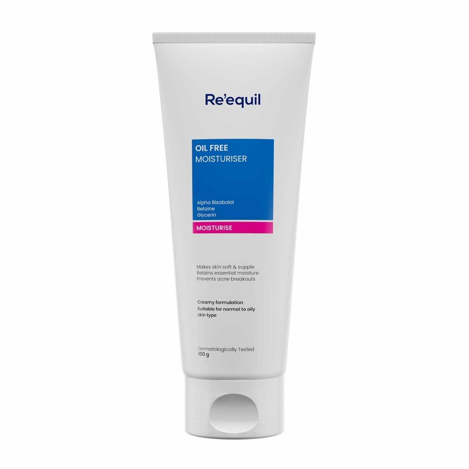 Oil Free Moisturiser | Lightweight Moisturizer For Face | Retains Essential Moisture | Prevents Acne Breakouts | Suitable For Normal, Oily & Combination Skin | 100G