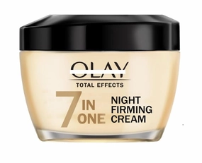 Ol~ay Total Effects Night Firming Cream Face Moisturizer, Everyday Care for All Skin Types, 1.7 oz~ (Pack 01)