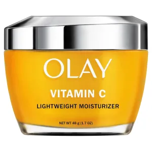 Olay Vitamin C Face Moisturizer, Brightening Cream for Women, Instant Hydration, Evens Tone, Dark Spot & Hyperpigmentation Reduction, Glowing Skin Care - Niaciniamide, Lactic Acid, 1.7 Oz