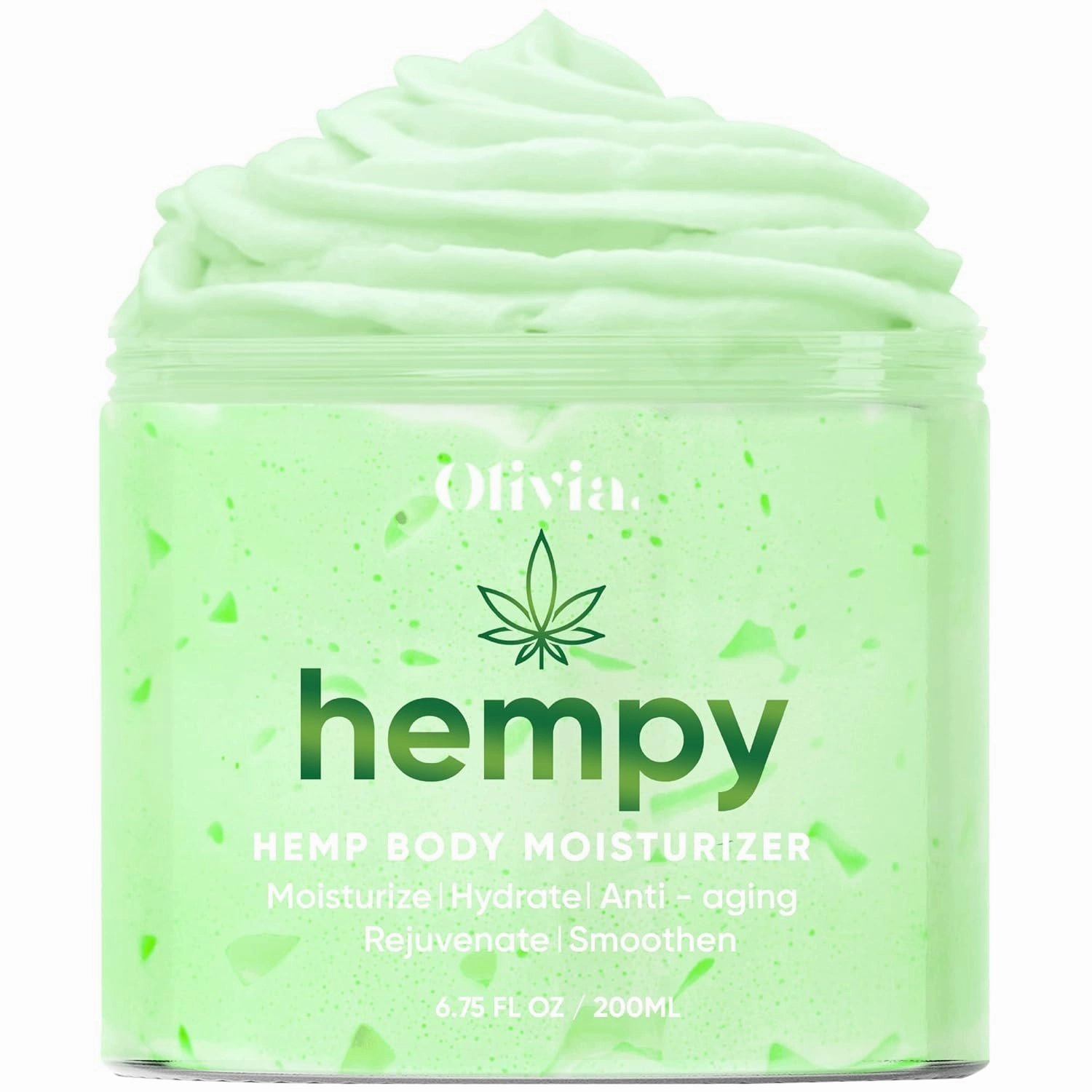Olivia hemp cream, body moisturizer for dry skin women, practical and easy to use body cream for women, body moisturizers, 8 fl oz