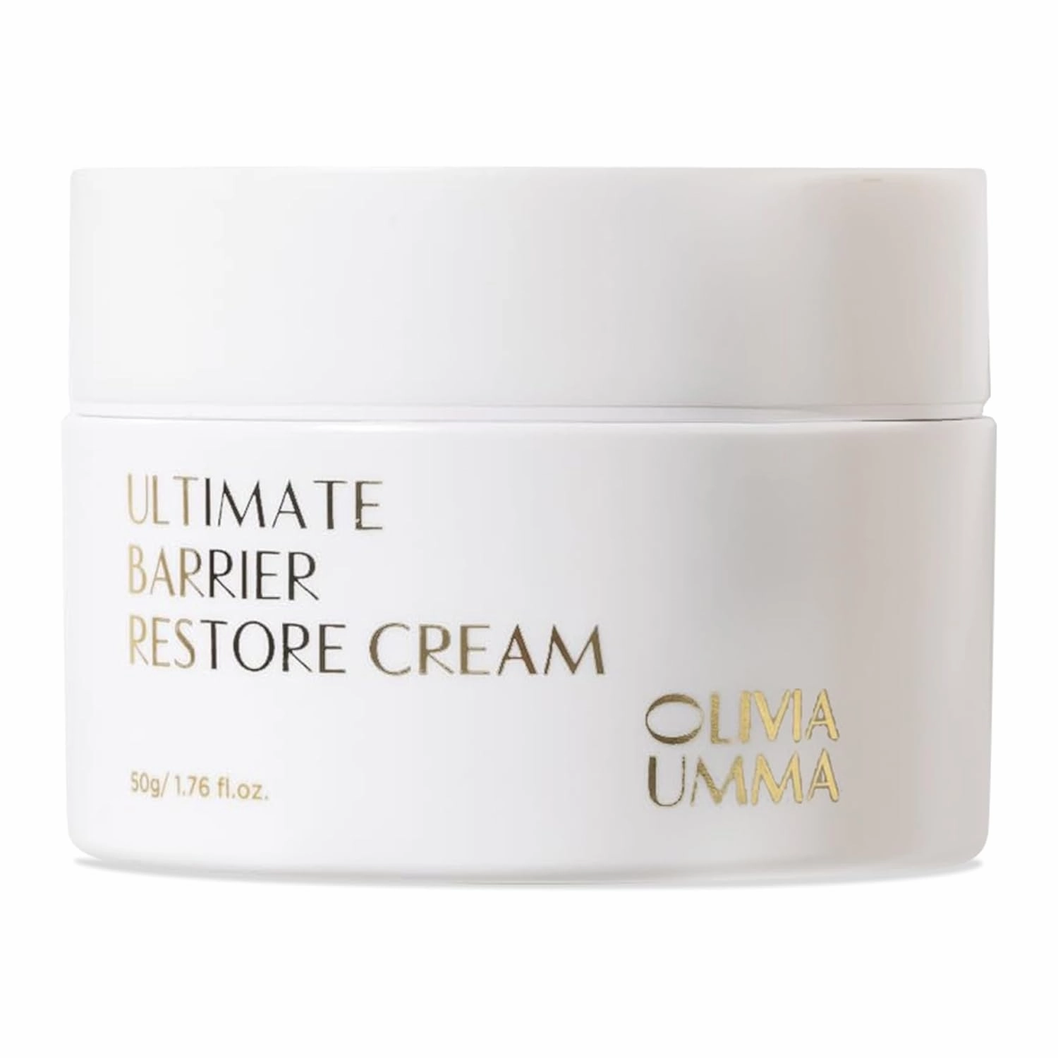 Olivia Umma Ultimate Barrier Restore Cream Korean Skincare - Hydrating Face Moisturizer with Hyaluronic Acid - Anti-Wrinkle , Skin Barrier Repair & Moisture Locking For Dry & Sensitive Skin - 50g