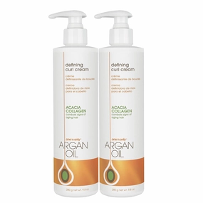 One 'n Only Defining Curl Cream with Argan Oil, Leave-in Conditioning Cream, Defines and Leaves Strong Curly Hair, Enhances Shine and Hydrates Without Sticky Residue, 9.8 Ounces (2 Pack)