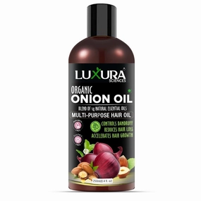 Onion Hair Oil with 14 Essential Oils, Multi-Purpose Hair Growth Oil/Serum For Complete Hair Treatment with Argan, Bhringraj, Hibiscus, Sesame,Amla,Sweet Almond, Olive and more (1)
