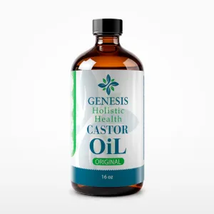 Organic Castor Oil – 100% Pure, Cold Pressed, Hexane Free – Nourishing Hair & Skin Oil – Eyelash & Eyebrow Growth, Deep Moisturizer – 16 oz Glass Bottle