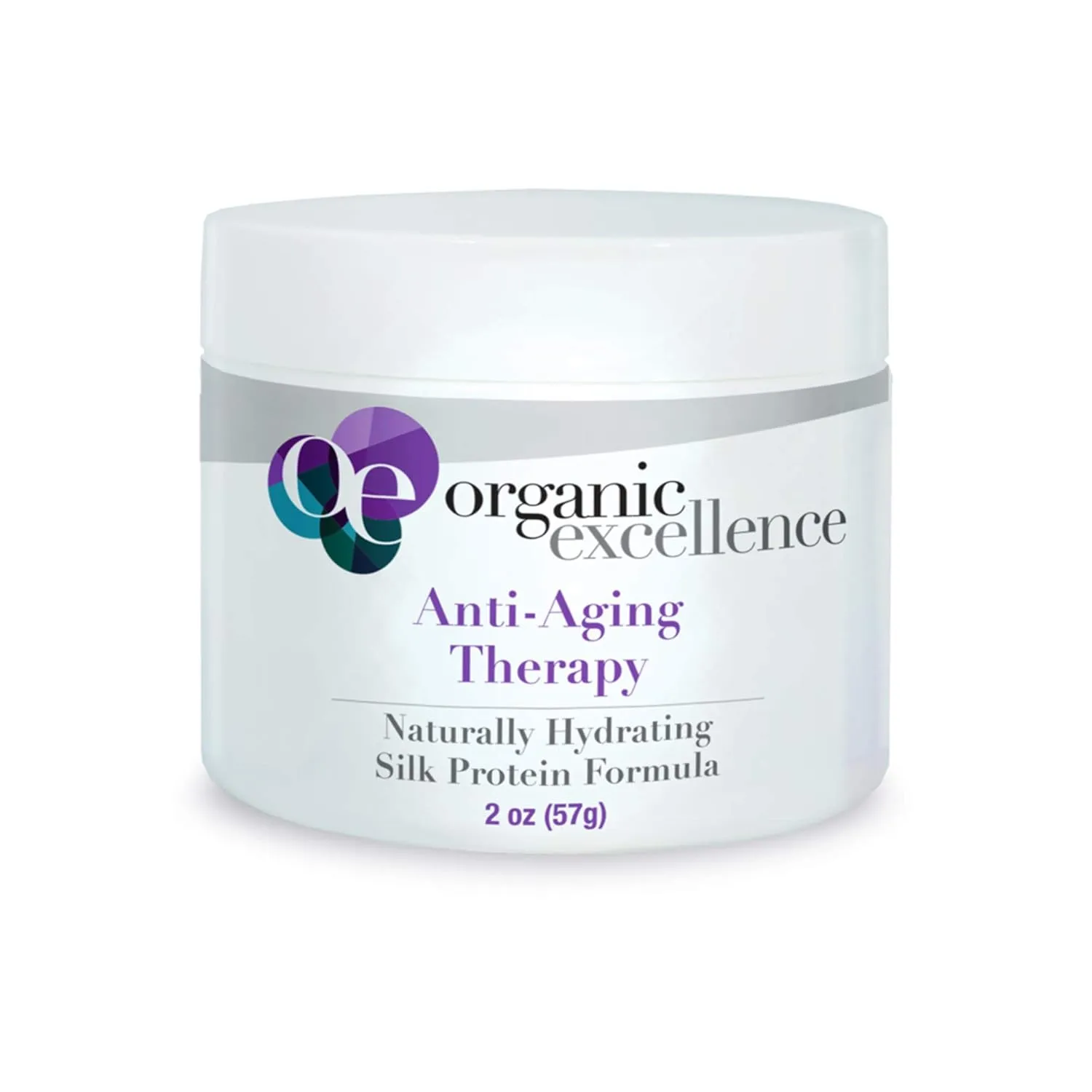 Organic Excellence Organic Moisturizer Face Cream, All Natural Face Moisturizer with Silk Protein to Hydrate, Nourish Protect Skin and Promote Collagen Production Non-Toxic & Fragrance-Free 2 oz