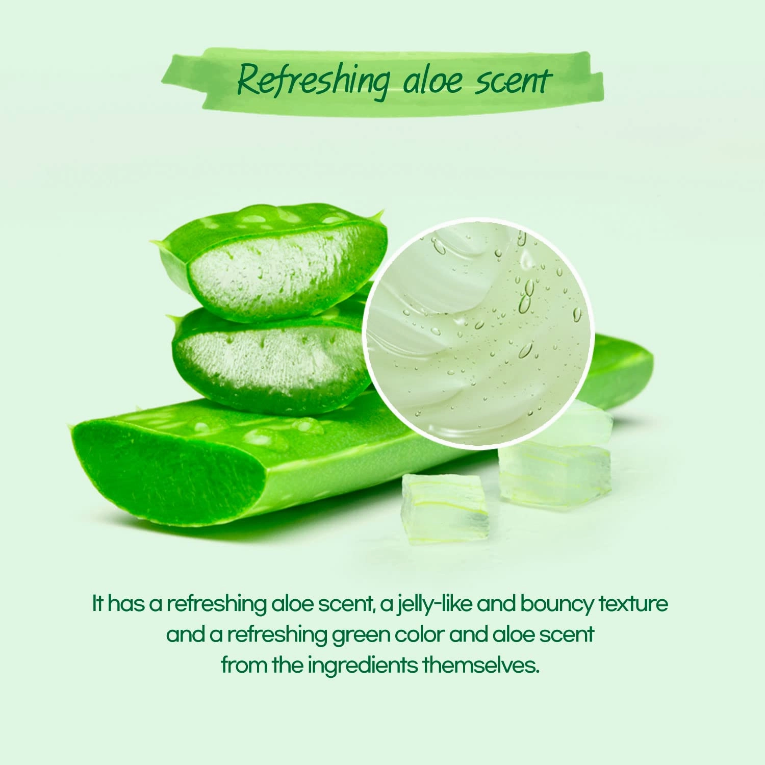 Organic Aloe Vera Soothing Gel - Natural Moisturizer for Skin and Hair, Effective for Sunburns, Razor Burns, and More - Gentle, Non-Greasy Formula, Skincare [Made in Korea]