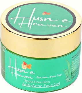 Organic Anti Acne Pimple Treatment Cream Gel Cream Natural & Great for Sensitive & Acne Prone Men and Women, Specially for Teenagers with Aloe Vera, Basil, Neem and Turmeric (50gm)