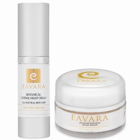 Organic Anti Aging Daily Moisturizer Cream and Natural Retinol Night Cream