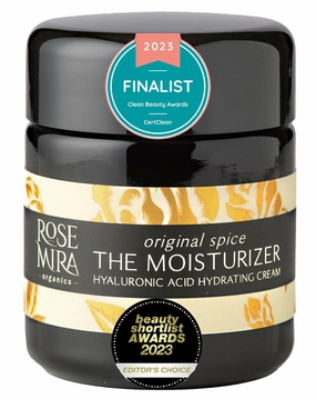 Organic Face Cream - THE Moisturizer - with Hyaluronic Acid 1 Month Supply - Made in USA (Original Spice)
