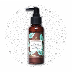Organic Mint Essential oil Facial Moisture Mist Spray For Hydration Brightening for Dry & Damaged Skin, Hair, Face, Body, Treatment for Dry & Damaged Skin, Hair, Face, Body, Hair