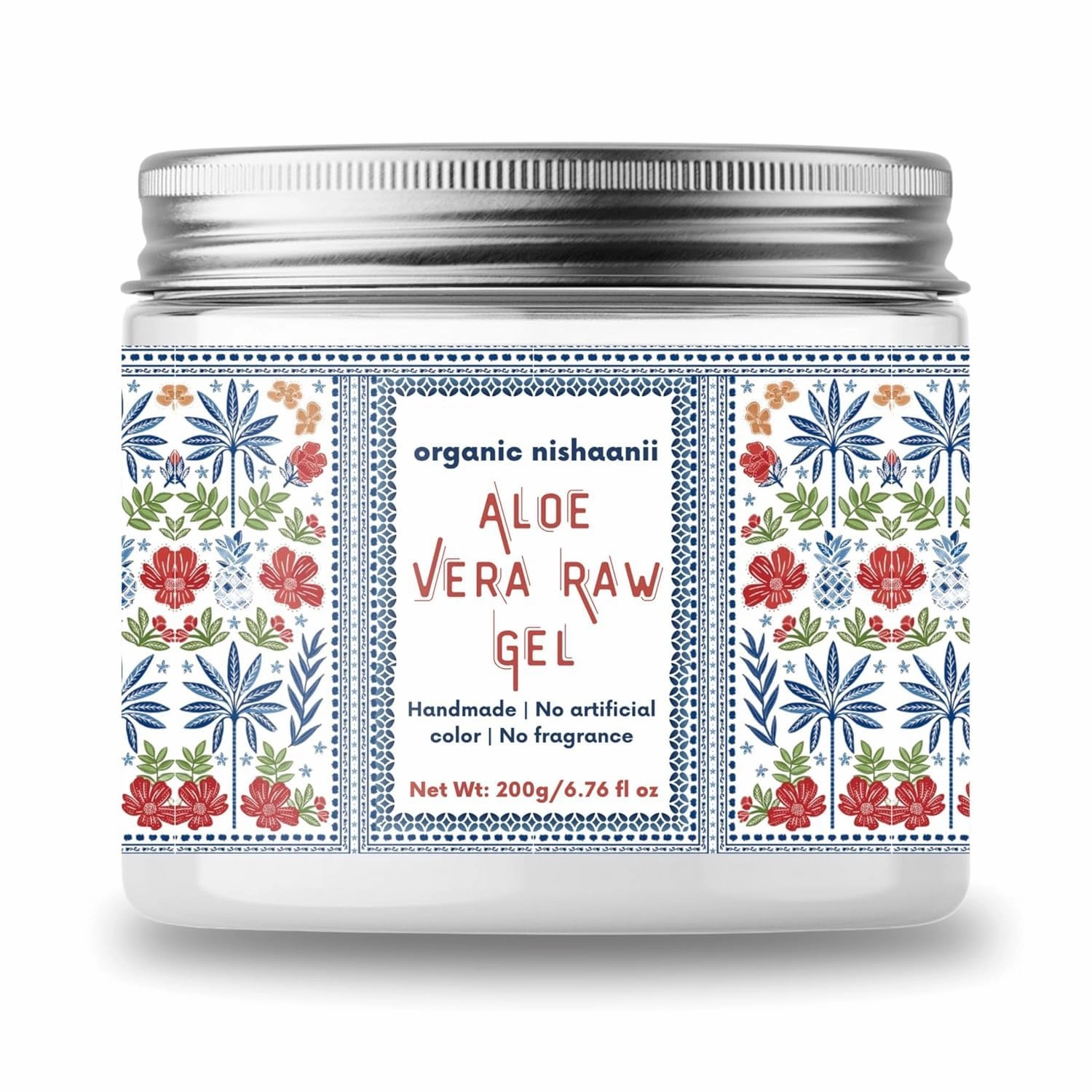 Organic Nisha.anii Aloe Vera Gel 200g – Pure & Natural | For Face, Hair & Skin | No Parabens, Fragrance or Color | Soothing & Hydrating