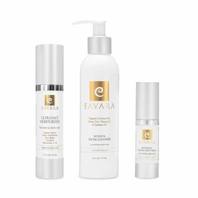 Organic Ultra Face Moisturizer, Natural Facial Cleanser and Retinol Night Cream