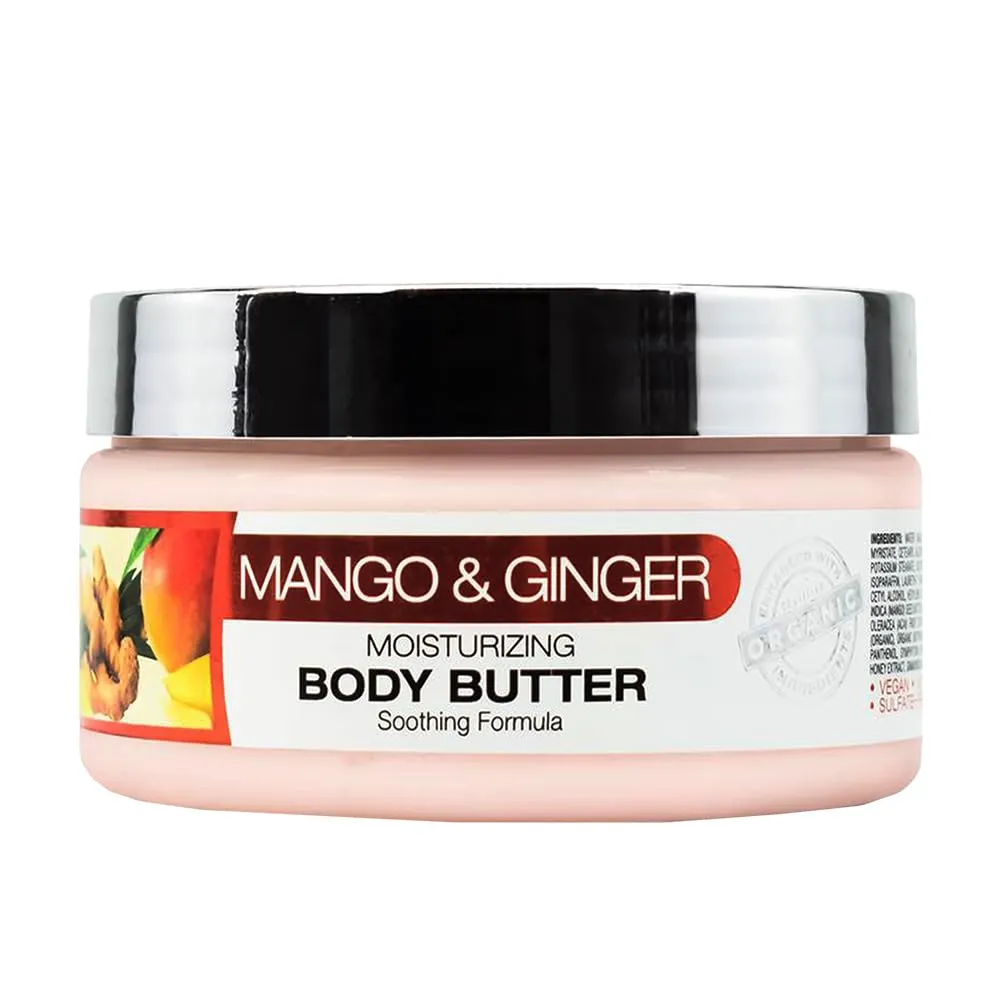 ORIGEM Body Butter for Dry Skin – Ultra-Nourishing & Hydrating Cream with Mango, Ginger, Argan Oil, Shea Butter & Honey – Moisturizer for Smooth, Glowing Skin – 8 Oz
