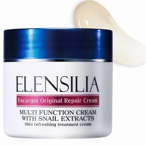 Original Escargot Facial Repair Cream 1.76 oz - 80% French Mucin for Moisturizing - Bouncy Gel Texture - Long-Lasting Hydration, Wrinkle and Blemish care - Korean Skincare