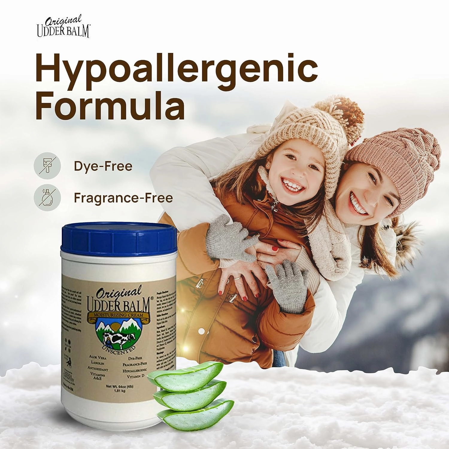 Original Udder Balm Unscented Hypoallergenic Tub