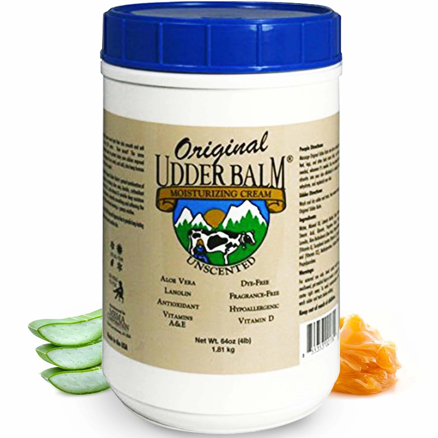 Original Udder Balm Unscented Hypoallergenic Tub