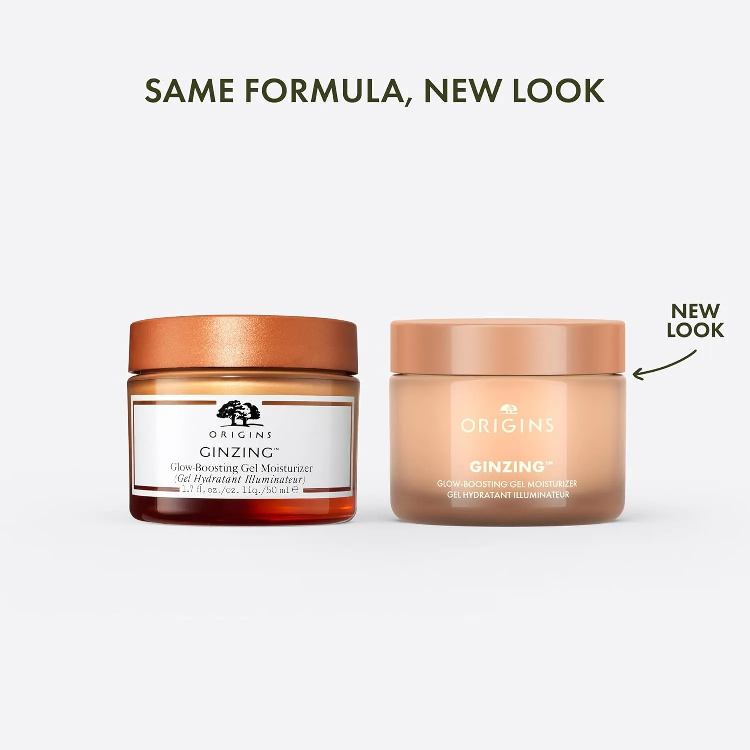 Origins GinZing Glow-Boosting Gel Moisturizer | For a Bronze or Pearl Glow | With Hyaluronic Acid & Caffeine from Coffee Beans