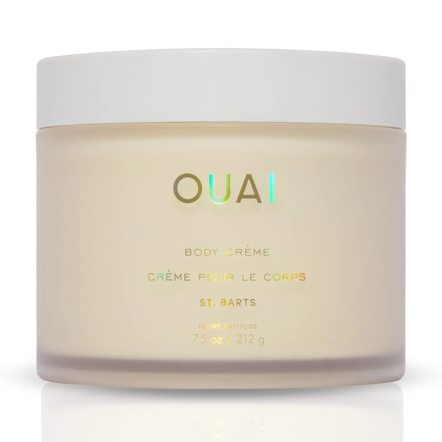 OUAI Body Cream, St. Barts - Hydrating Whipped Body Cream with Cupuaçu Butter, Coconut Oil and Squalane - Softens Skin and Delivers Healthy-Looking Glow - Sulfate-Free Skin Care (7.5 Oz)