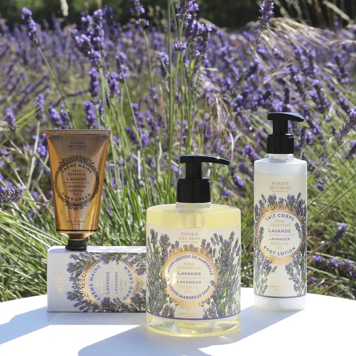 Panier des Sens – Lavender Hand & Body Lotion for Dry Skin - Hydrating Body Cream for Women- Nourishing Fluid Body Moisturizer with Shea Butter & Olive Oil 97% Natural Ingredients Body Care 8.45 Floz