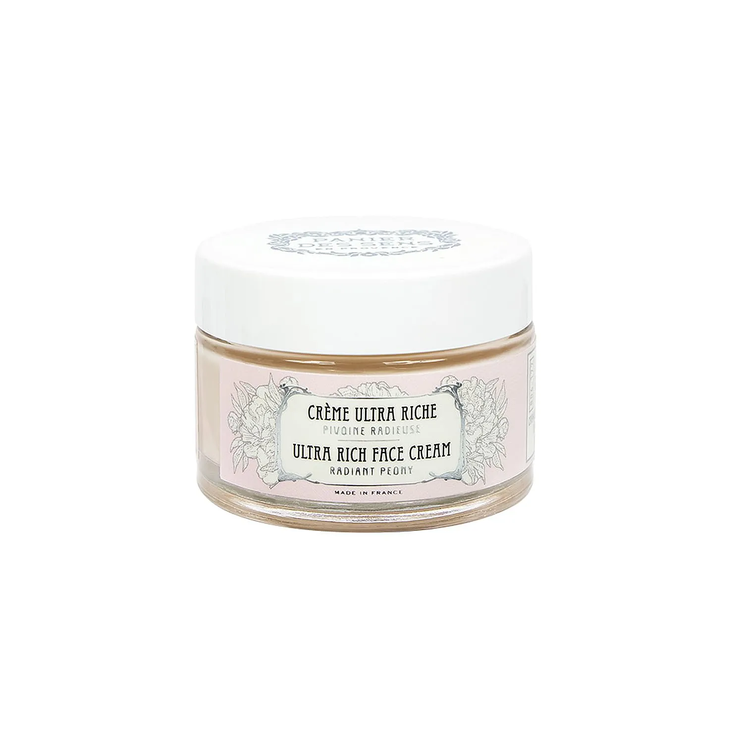 Panier des Sens - Ultra Rich Face Cream - with Hyaluronic Acid   Peony Extract - Moisturizing and Radiance - Skin Care for Women Made in France - Facial Moisturizer 99% Natural Ingredients – 1.7 floz