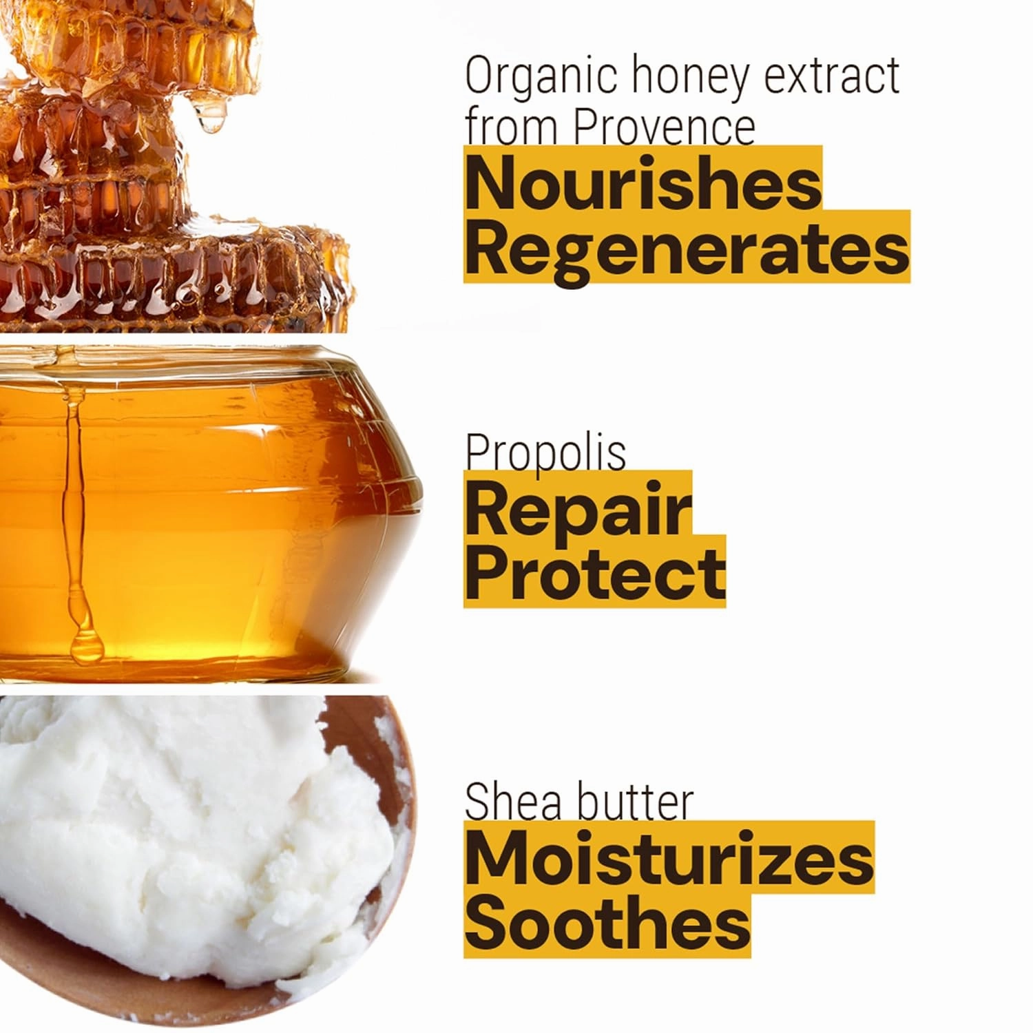 Panier des Sens – Honey Ultra Rich Body Cream for Women - Hydrating Body Moisturizer for Dry Skin - Body Butter with Shea Butter & Organic Honey - 99% Natural Ingredients Body Care - 8.45 Floz