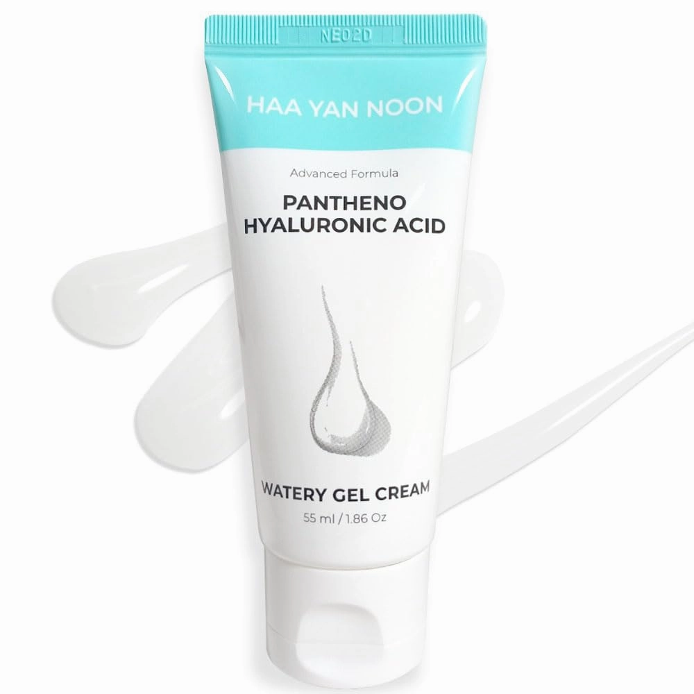 Pantheno Hyaluronic Acid Watery Gel Cream 1.86 Oz / 55ml, with Hyaluronic Acid,Panthenol,Centella & Hydrating gel texture, Korean Skincare