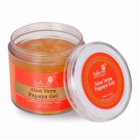 Papaya Aloe Vera Gel Moisturizer with Niacinamide for Radiant Skin | Hydrating & Moisturizing | Natural & Plant Based | For Face & Body |