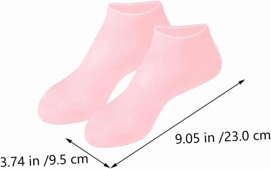PartyKindom 3Pairs Moisturizing Foot Covers for Women Hydrating Socks Soft and Durable Design for Dry Cracked Feet Treatment Includes and Skin Color Options
