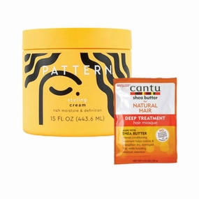 Pattern Styling Hair Cream Rich Moisture & Definition with Shea Butter for Natural Hair - Perfect for Curlies, Coilies and Tight Textures - 15 Fl. Oz