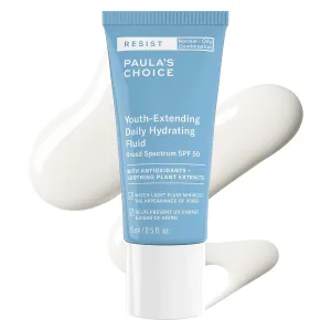 Paula's Choice RESIST Daily Hydrating Fluid Face Moisturizer SPF 50, UVA & UVB Protection, Chamomile & Vitamin E, Lightweight Sunscreen for Oily Skin, Fragrance-Free
