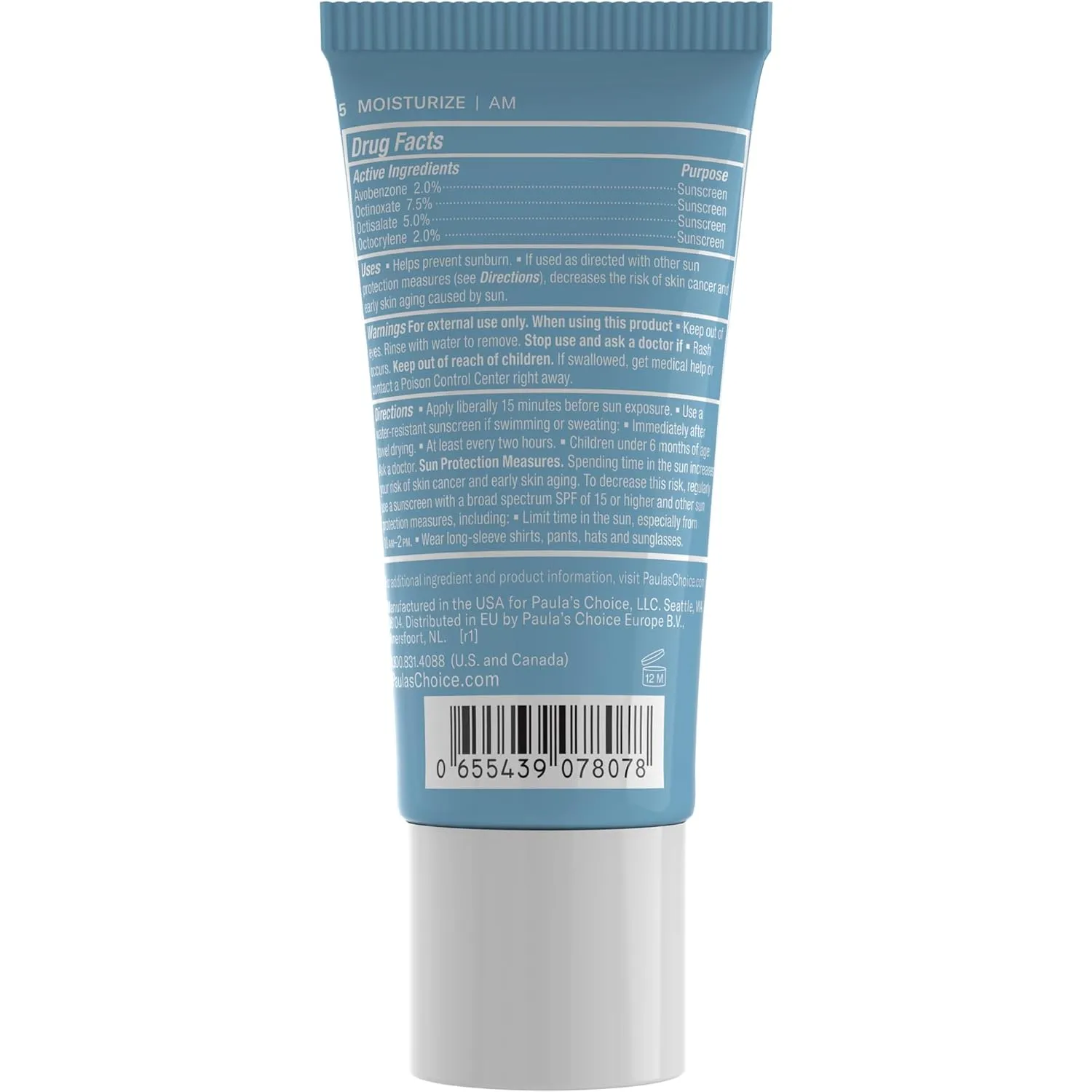 Paula's Choice RESIST Daily Hydrating Fluid Face Moisturizer SPF 50, UVA & UVB Protection, Chamomile & Vitamin E, Lightweight Sunscreen for Oily Skin, Fragrance-Free