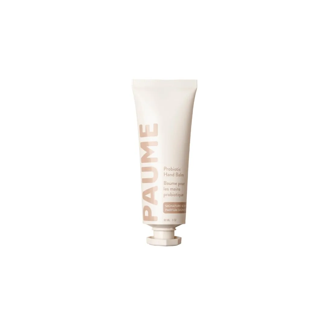 PAUME Probiotic Hand Balm, Non-Greasy, Fast Absorbing, Long Lasting Hydration, Hand Moisturizer for Dry, Chapped, Aging Skin, 2oz