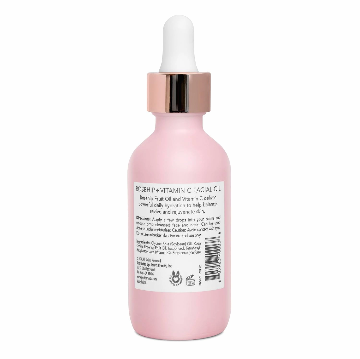 Pearlessence Rosehip Balancing Facial Oil   Rosehip Fruit Oil & Vitamin C - Daily Hydration to Balance & Revive Skin | Adds Moisture to Dry Skin | Made in USA & Cruelty Free (1.83 fl oz each, 2 Pack)