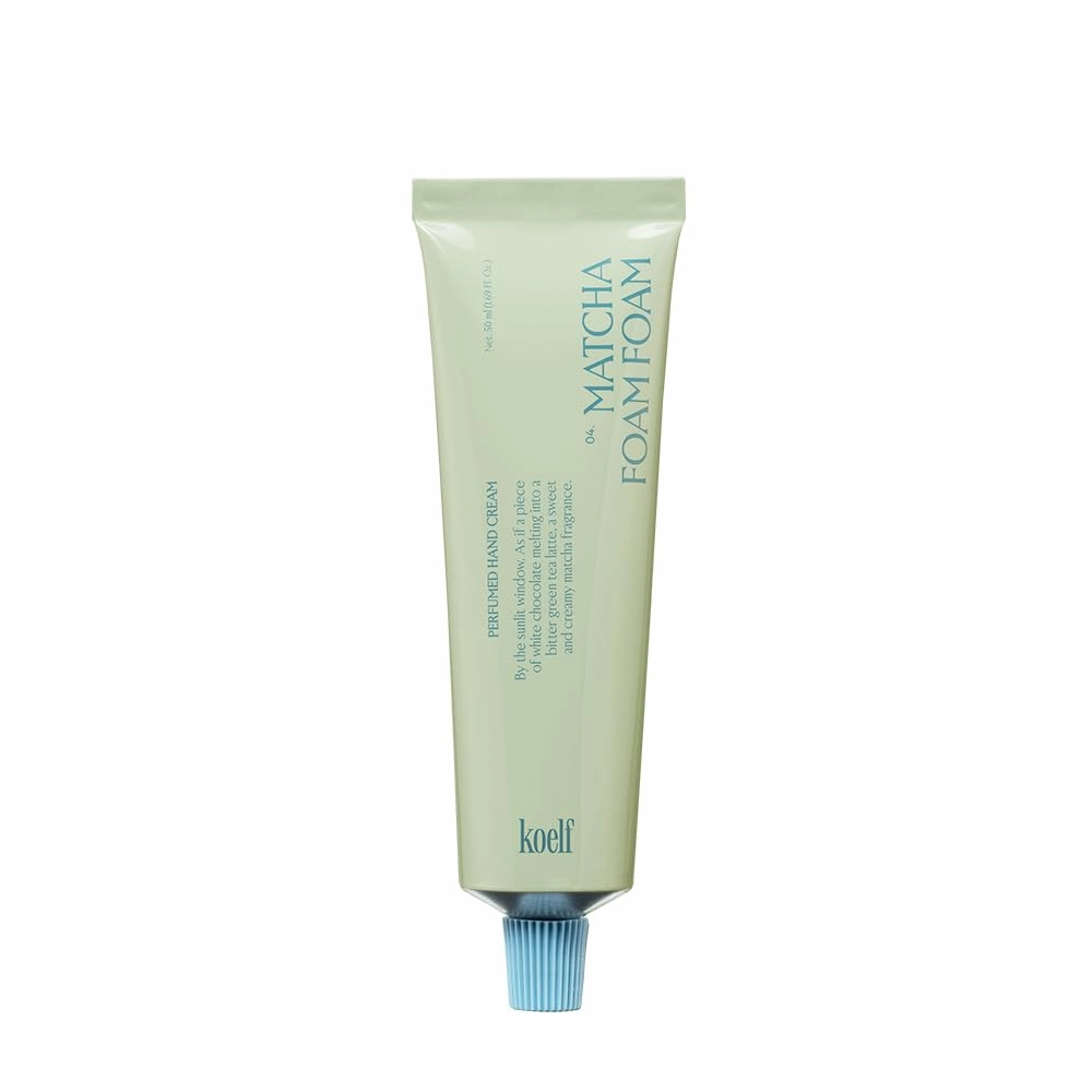 Perfumed Hand Cream No.4 Matcha Foam Foam 50ml (1.69 fl. oz.) - Hand Moisturizer for Dry Skin with Urea, Lactobacillus Complex, Centella Asiatica, Creamy Matcha Scented Soothing Hand Cream