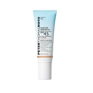 Peter Thomas Roth | Water Drench Hyaluronic Cloud Sheer Tint Moisturizer Broad Spectrum SPF 45, Hydrating Tinted SPF Moisturizer, Adaptable Sheer Tint, For All Skin Tones and Types
