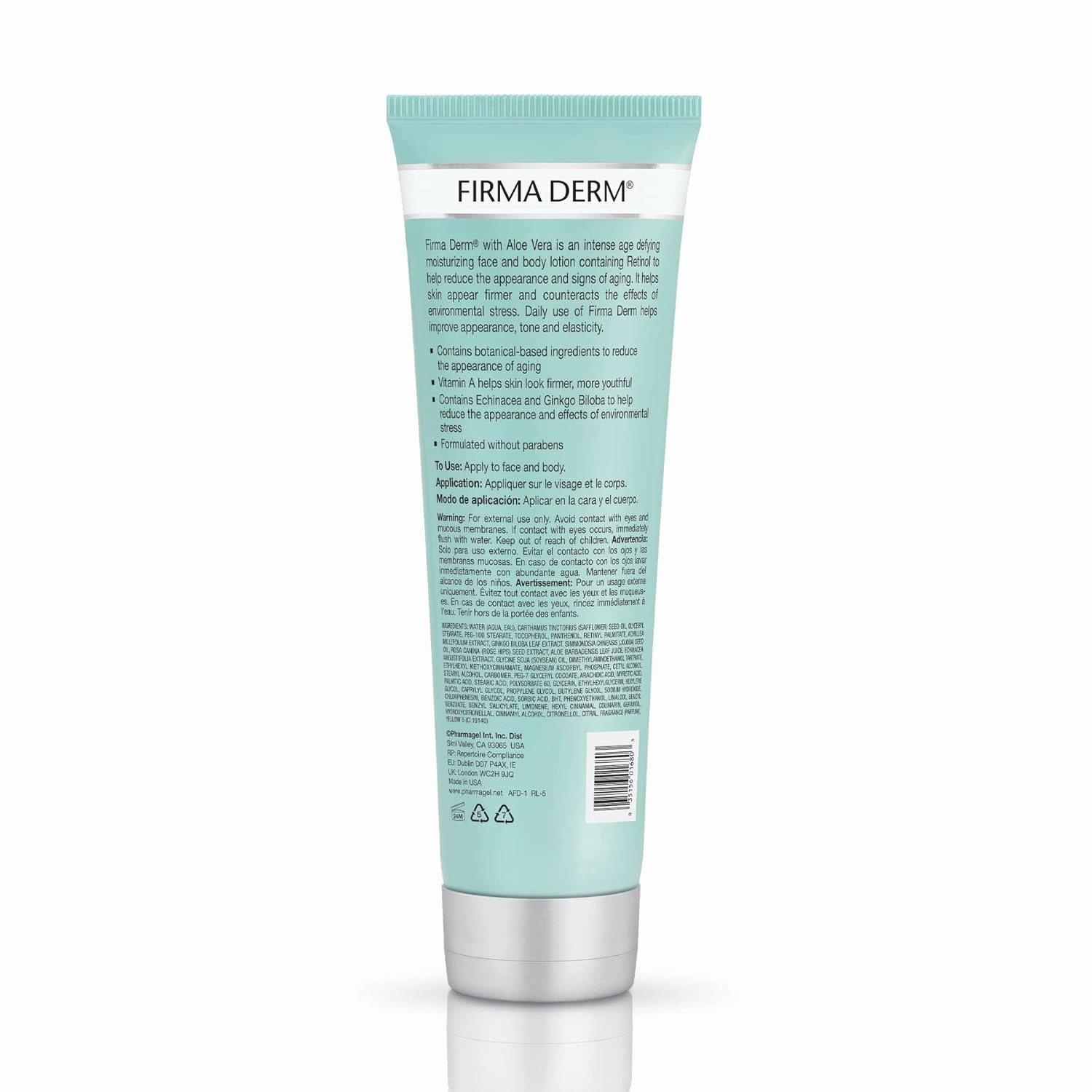 Pharmagel Firma Derm Age Defying Moisturizing Lotion | Daily Moisturizer Body Lotion for Dry Skin | Anti-Aging & Firming Moisturizer - 8.5 fl. oz.