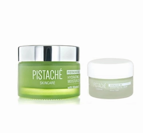 Pistaché Skincare Pistachio Oil Hydrate & Glow Beauty Duo Set   Face Moisturizer & Brightening Eye Cream   Hydrates and Nourishes   Vitamin E   Antioxidant Protection   Reduces Dark Circles