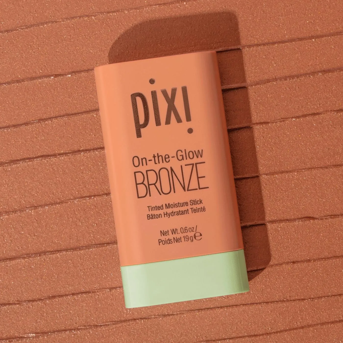 Pixi On-the-Glow Bronze - RichGlow, Hydrating Tinted Moisture Bronzer Stick with Ginseng, Aloe Vera & Fruit Extracts, For Cheeks & Lips, 19g / 0.6oz, Paraben-Free