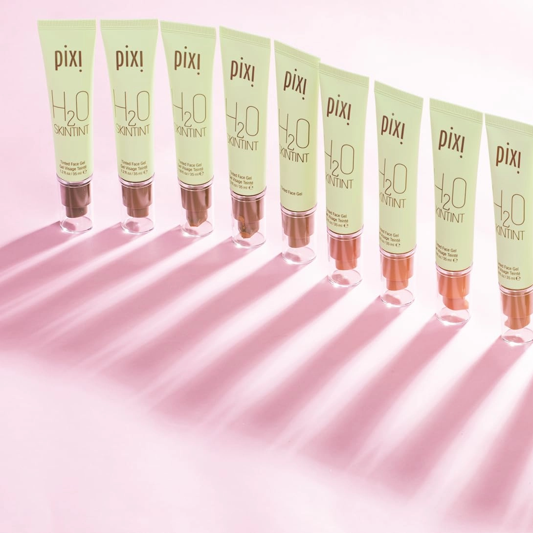 Pixi Beauty H2O SkinTint Tinted Face Gel, 1.2 fl oz / 35 ml, Beige