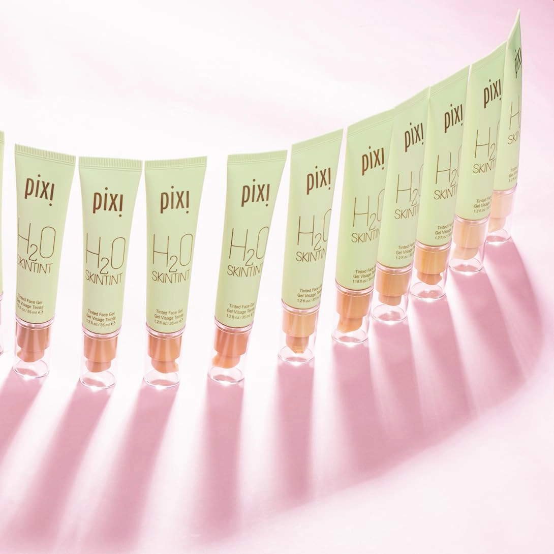Pixi Beauty H2O SkinTint Tinted Face Gel, 1.2 fl oz / 35 ml, Beige