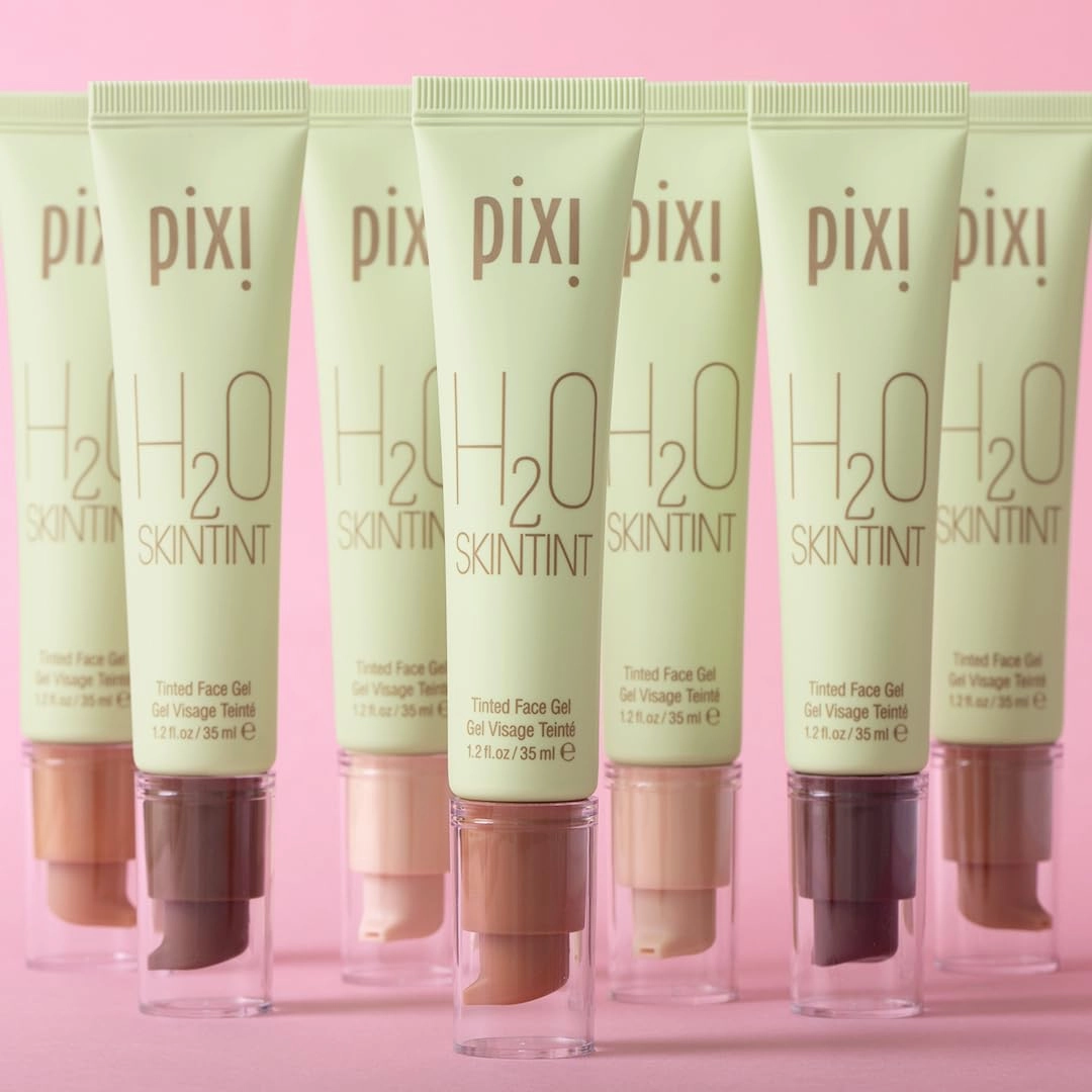 Pixi Beauty H2O SkinTint Tinted Face Gel, 1.2 fl oz / 35 ml, Beige