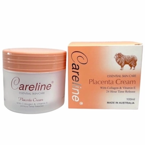 Placenta Cream with Collagen & Vitamin E 24 Hour Time Release Moisturizer for Smooth, Hydrated Skin
