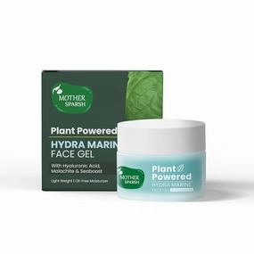 Plant Powered Hydra Marine Light-Weight, Oil Free Face Gel | With Hyaluronic Acid, Sea Boost & Malachite | 50gm, 1.76 Ounce