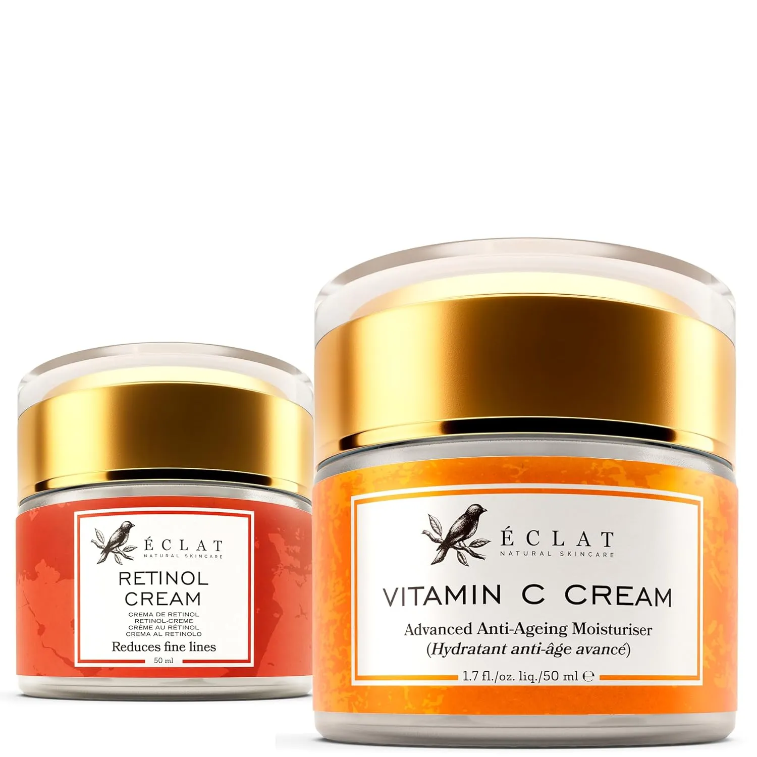 Plump & Smooth - Vitamin C Face Moisturizer   Retinol Face Moisturizer Night Cream - 100% Vegan & Dermatologist Developed