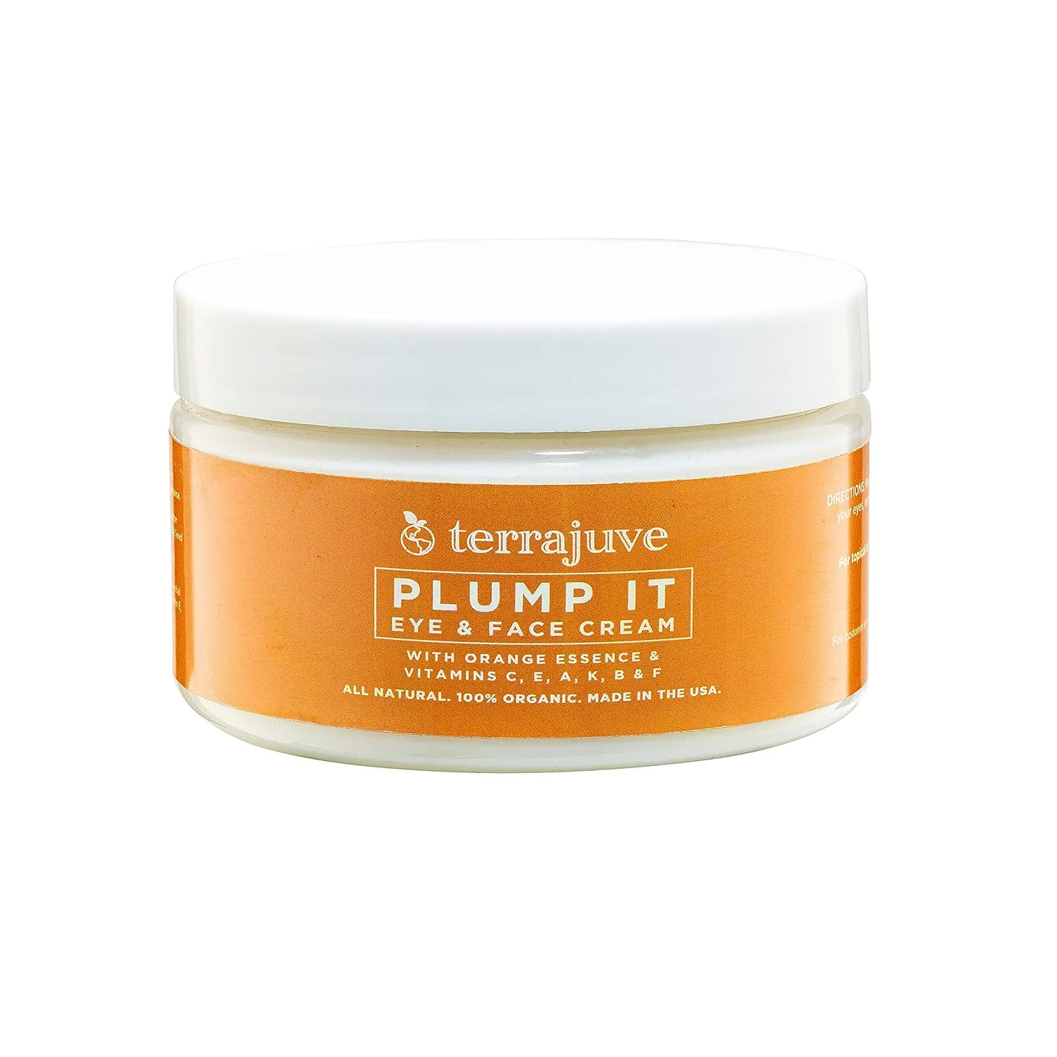 Plump it Eye and Face Moisturizer Cream - Anti-Aging, Wrinkle Reduction, Day and Night Skin Hydration for Men and Women, Pure, Organic, All Natural, Made in USA (4oz)