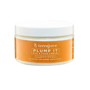 Plump it Eye and Face Moisturizer Cream - Anti-Aging, Wrinkle Reduction, Day and Night Skin Hydration for Men and Women, Pure, Organic, All Natural, Made in USA (4oz)