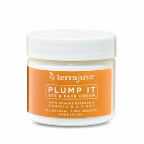 Plump it Eye and Face Moisturizer Cream, Day and Night Moisturizing Cream for Men and Women, Pure, Organic, All Natural, Made in USA