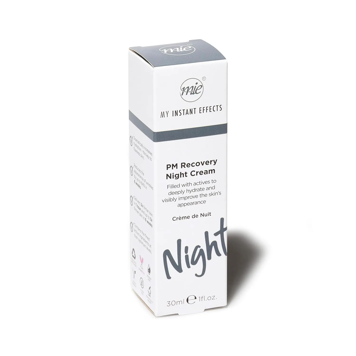 PM Recovery Night Cream - Hydrating Face Moisturizer - Anti Aging Daily Facial Hydration - Smoothing Treatment For A Radiant Skin Finish - Firming Lotion Lifts And Repairs - 1 Oz